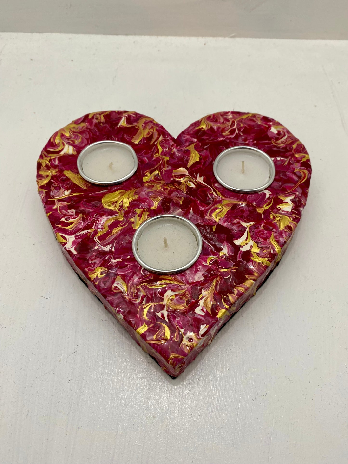 Triple Heart Tealight Holder