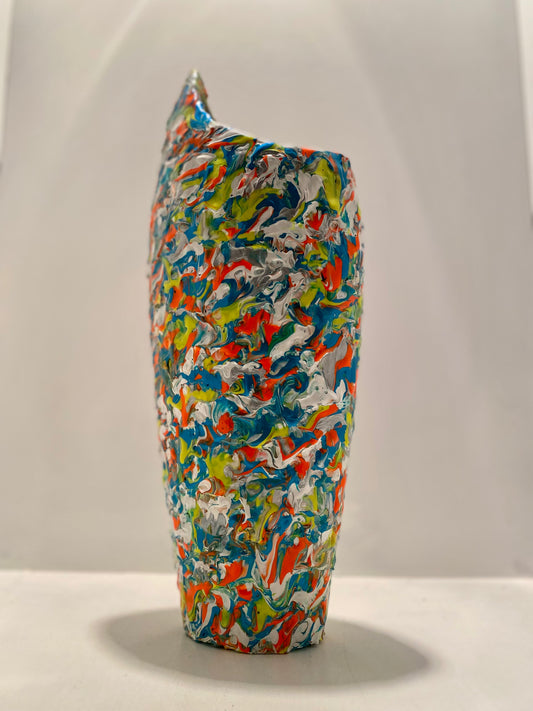 Large Triple Stipple Vase