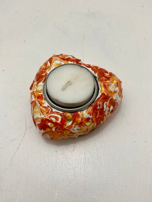 Orange Heart Holder