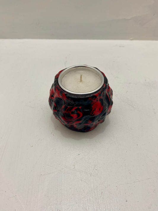 Red Triple Stipple Candle