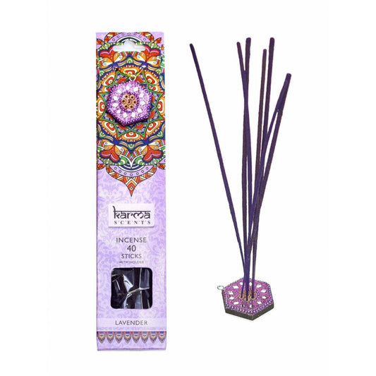 Lavendar Incense Sticks with holder