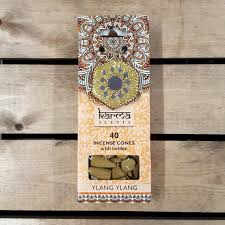 Ylang Ylang Incense cones with holder